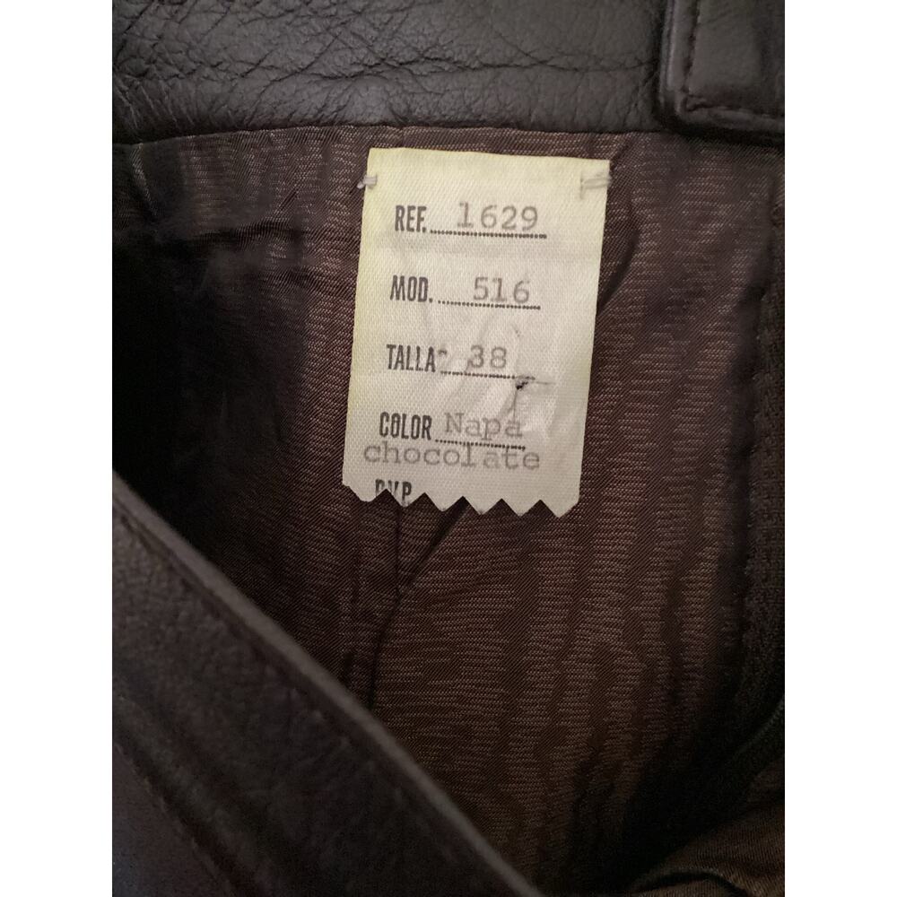 Loewe Vintage Chocolate Brown Soft Leather Skirt Capsule Butter - Picture 5 of 5